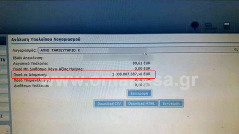 Απίστευτο: Αγρότης άνοιξε τον τραπεζικό του λογαριασμό και βρήκε ότι χρωστάει… 1 δις ευρώ!